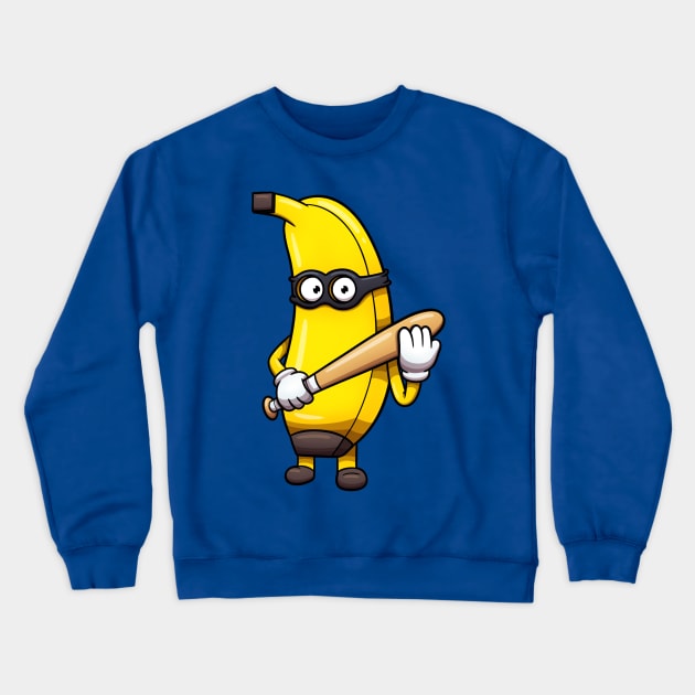 Banana Bandit Crewneck Sweatshirt by TheMaskedTooner